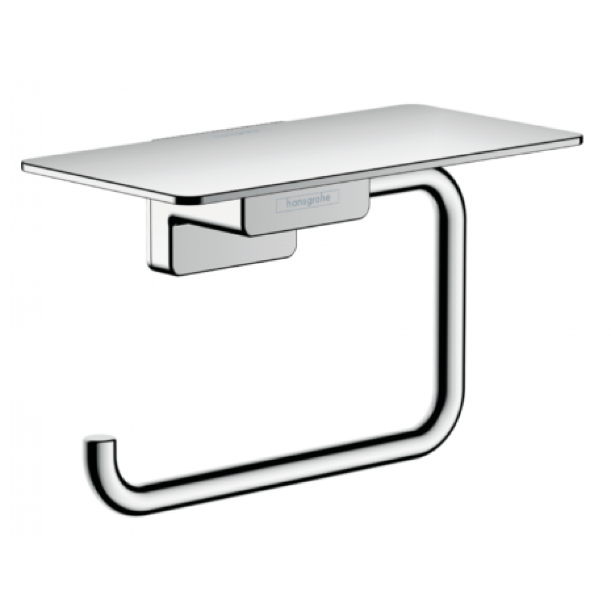 Hansgrohe AddStoris 鍍鉻衛生紙架帶架 (壁掛式/隱藏式固定)